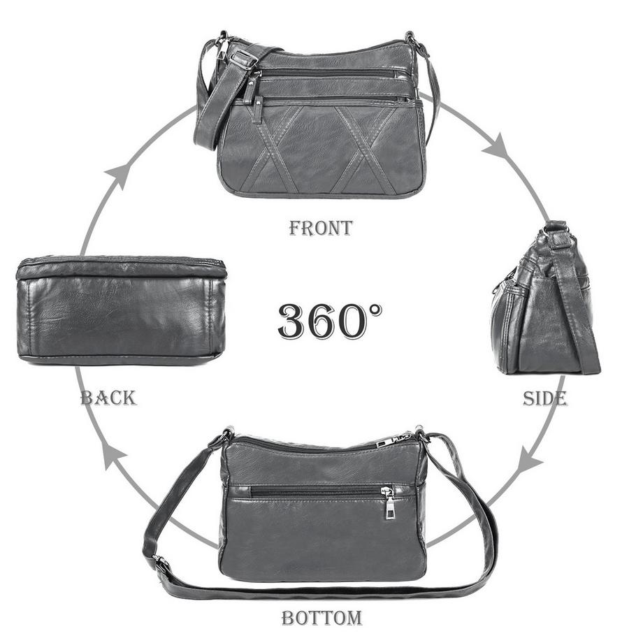 Only-bags.store Petit sac bandoulière avec plusieurs poches design imperméable  