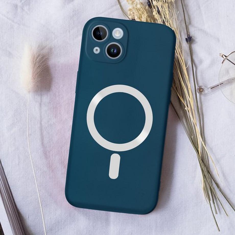 Avizar  Coque Magsafe iPhone 14 Plus Soft Bleu 