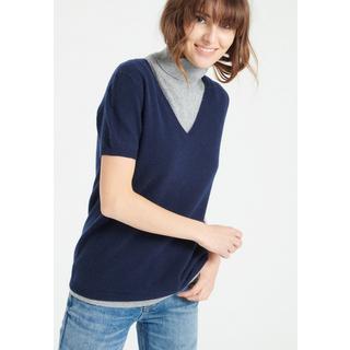 Studio Cashmere8  LILLY 14 Maglia manica corta con scollo a V - 100% cashmere 