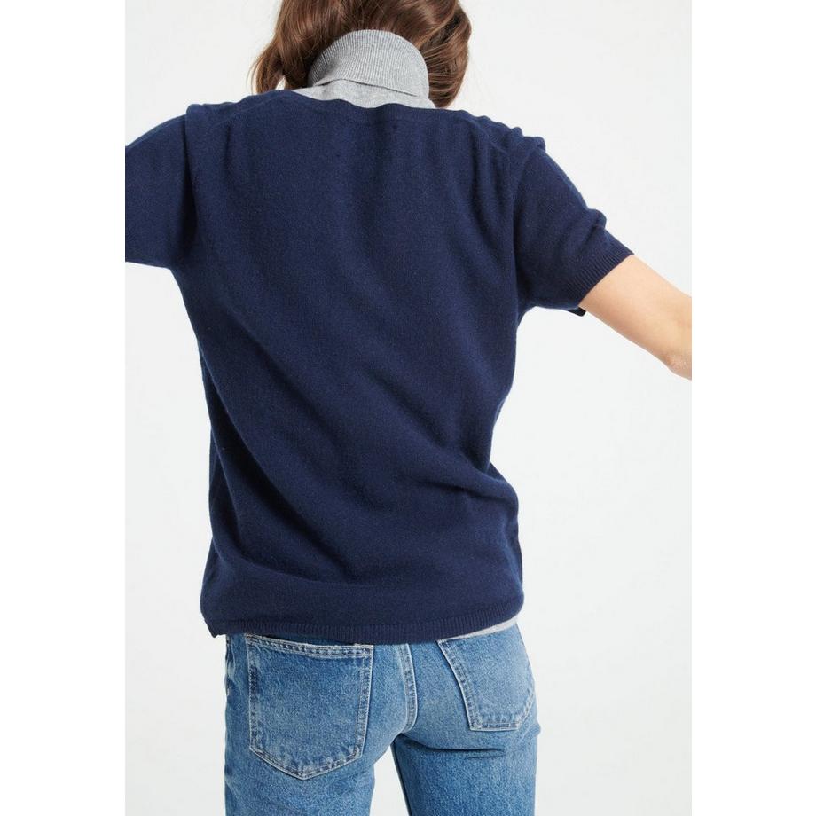 Studio Cashmere8 LILLY 14 Pull Col V Manches Courtes  