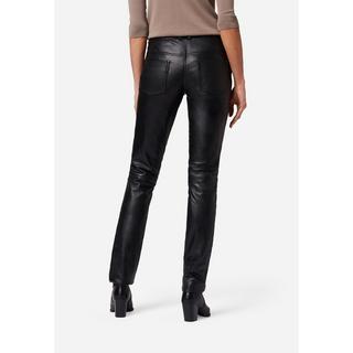 RICANO  Pantalon en cuir  Dorin, style classique à taille basse avec 5 poches 