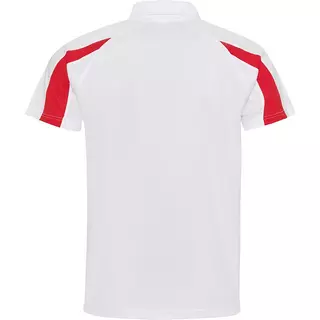 AWDis Just Cool Kurzarm Polo Shirt mit Kontrast Panel  Weiss