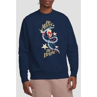 Captain Marvel Be Merry Be Bright Sweatshirt  
