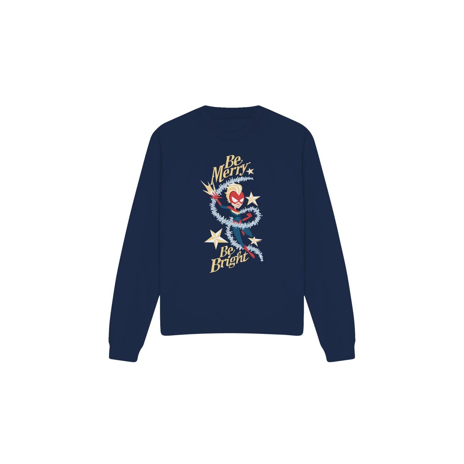 Captain Marvel Be Merry Be Bright Sweatshirt  