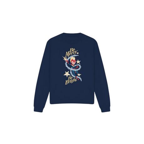 Captain Marvel Be Merry Be Bright Sweatshirt  