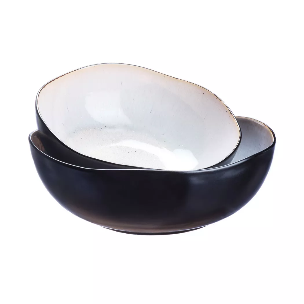 BJÖRN - Salatschüssel IRIS Ø24cm und Ø28,5cm - Weiss, One Size, Antikweiss