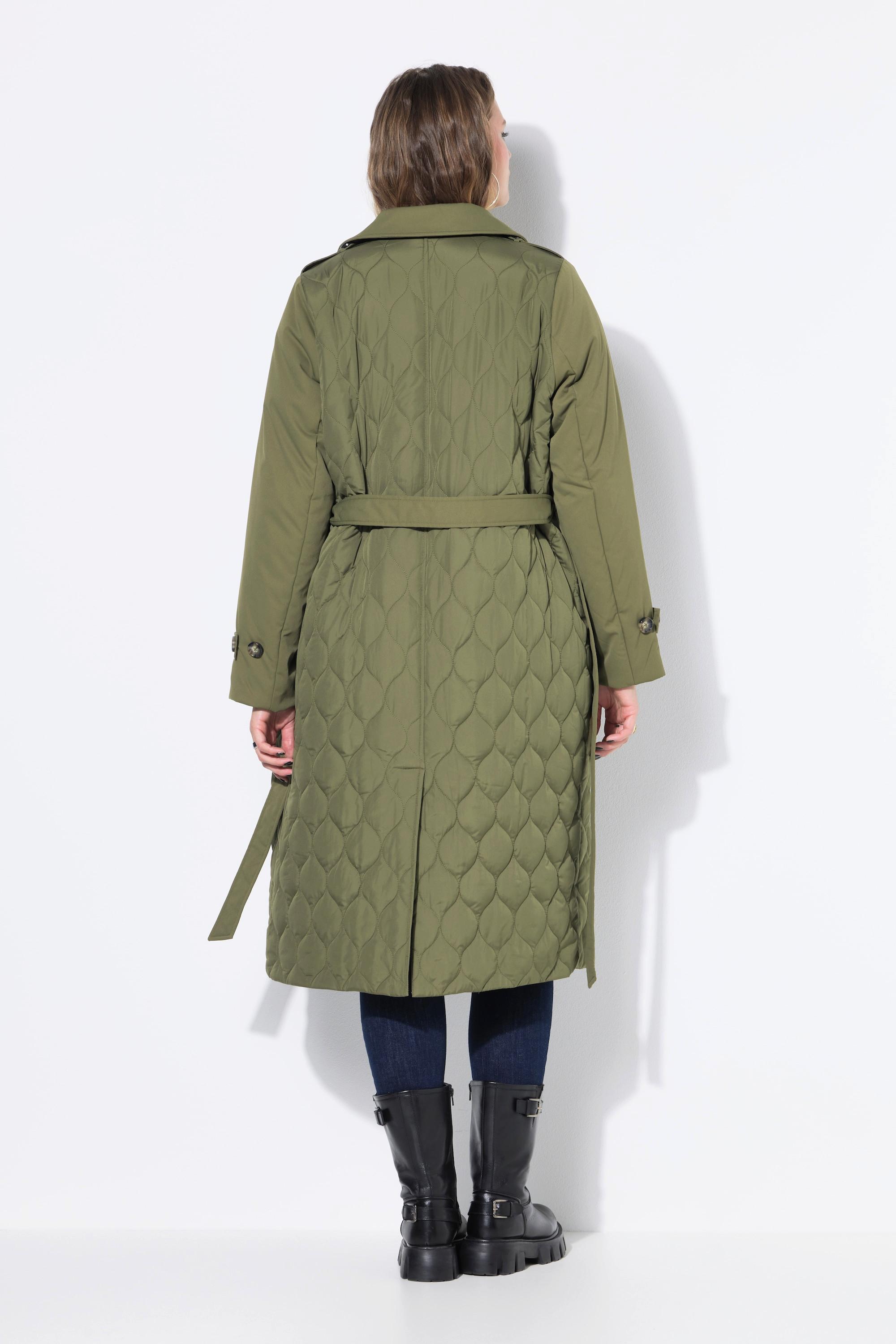 Studio Untold Trenchcoat Teil Steppung Wattiert Bindegürtel  