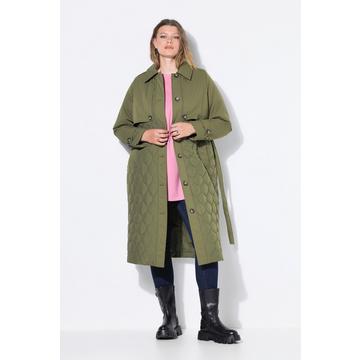 Trenchcoat, Teil- Steppung, wattiert, Bindegürtel