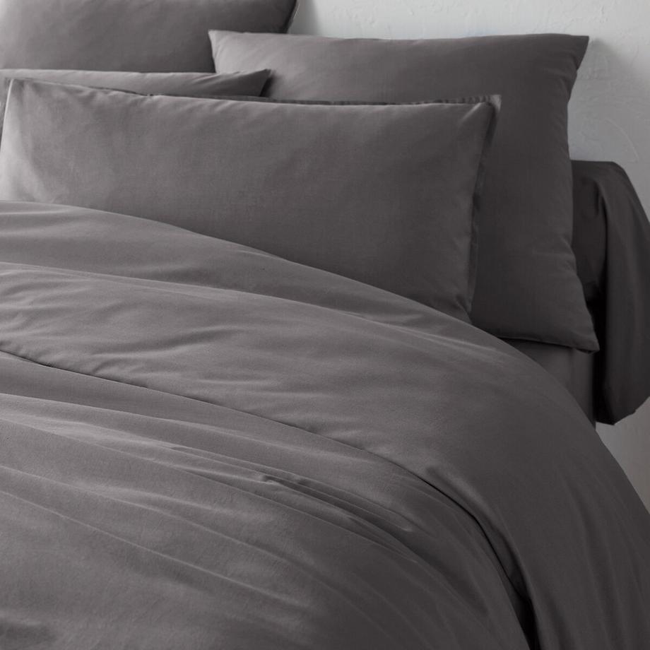 Housse de couette unie percale coton bio Scenario
