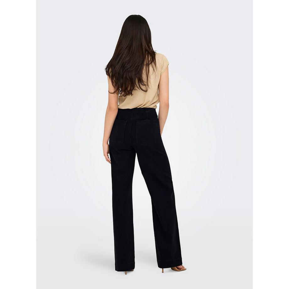 ONLY Weite Jeans aufgesetzte Taschen  