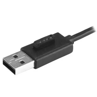 STARTECH.COM  StarTech.com Mobiler 4-Port-USB 2.0-Hub mit integriertem Kabel 