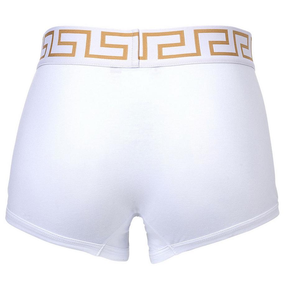 VERSACE Topeka Bi-Stretch Cotone Organico Trunk Boxer Shorts Confezione da 2  