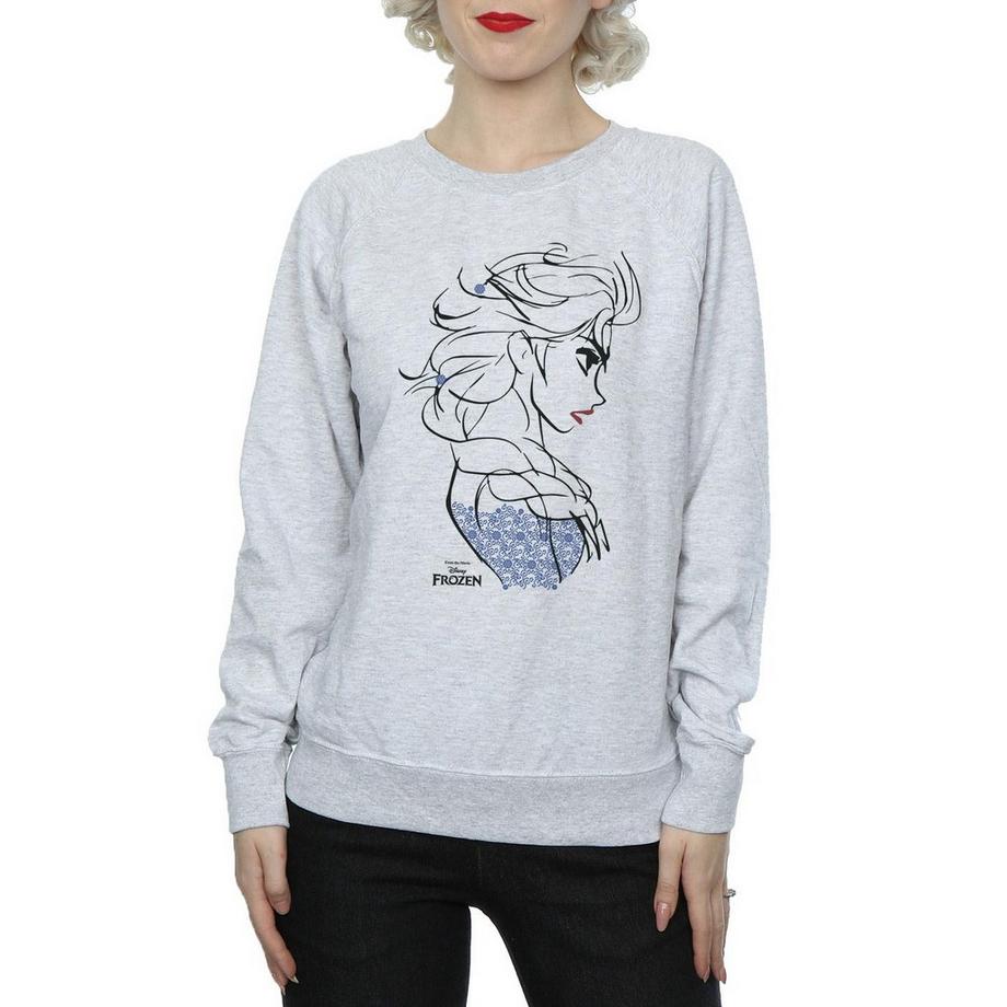 Disney Frozen Elsa Outline Sweatshirt  