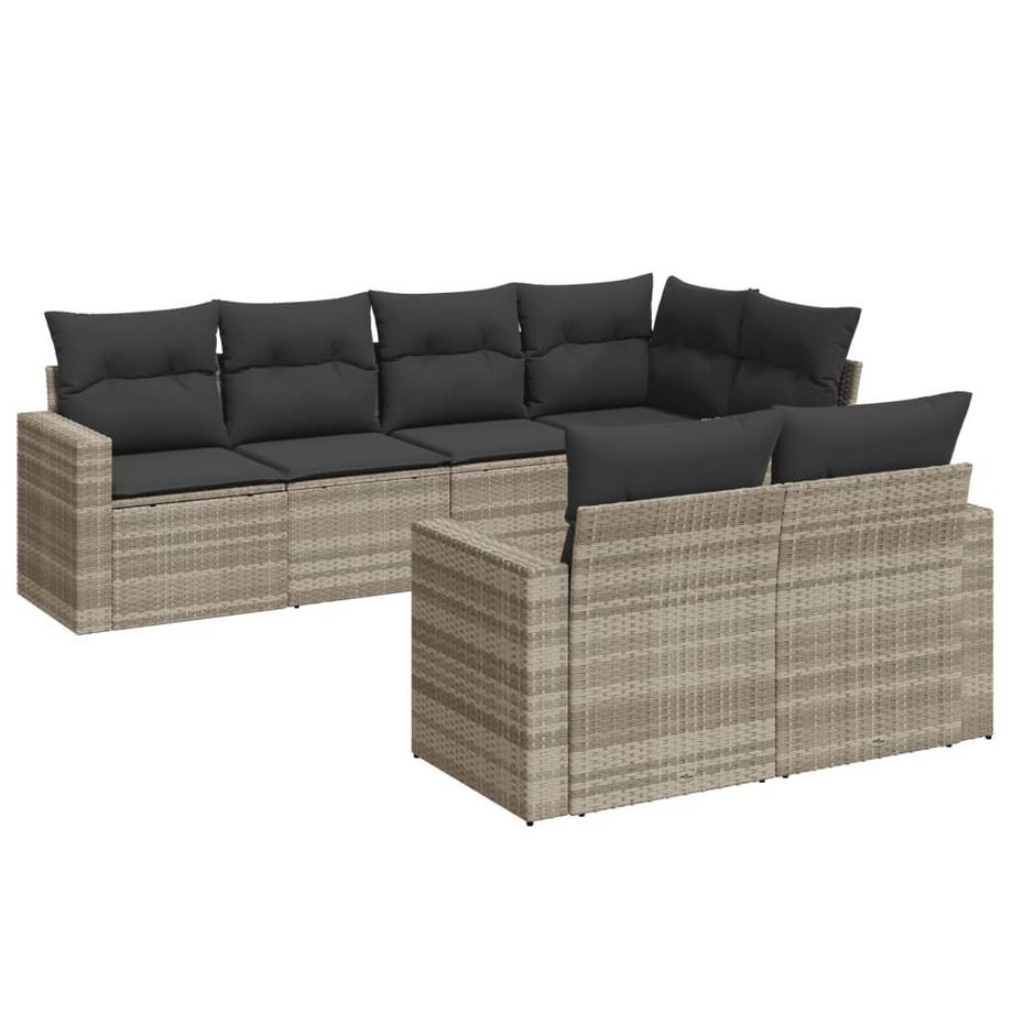 set divano da giardino Polirattan