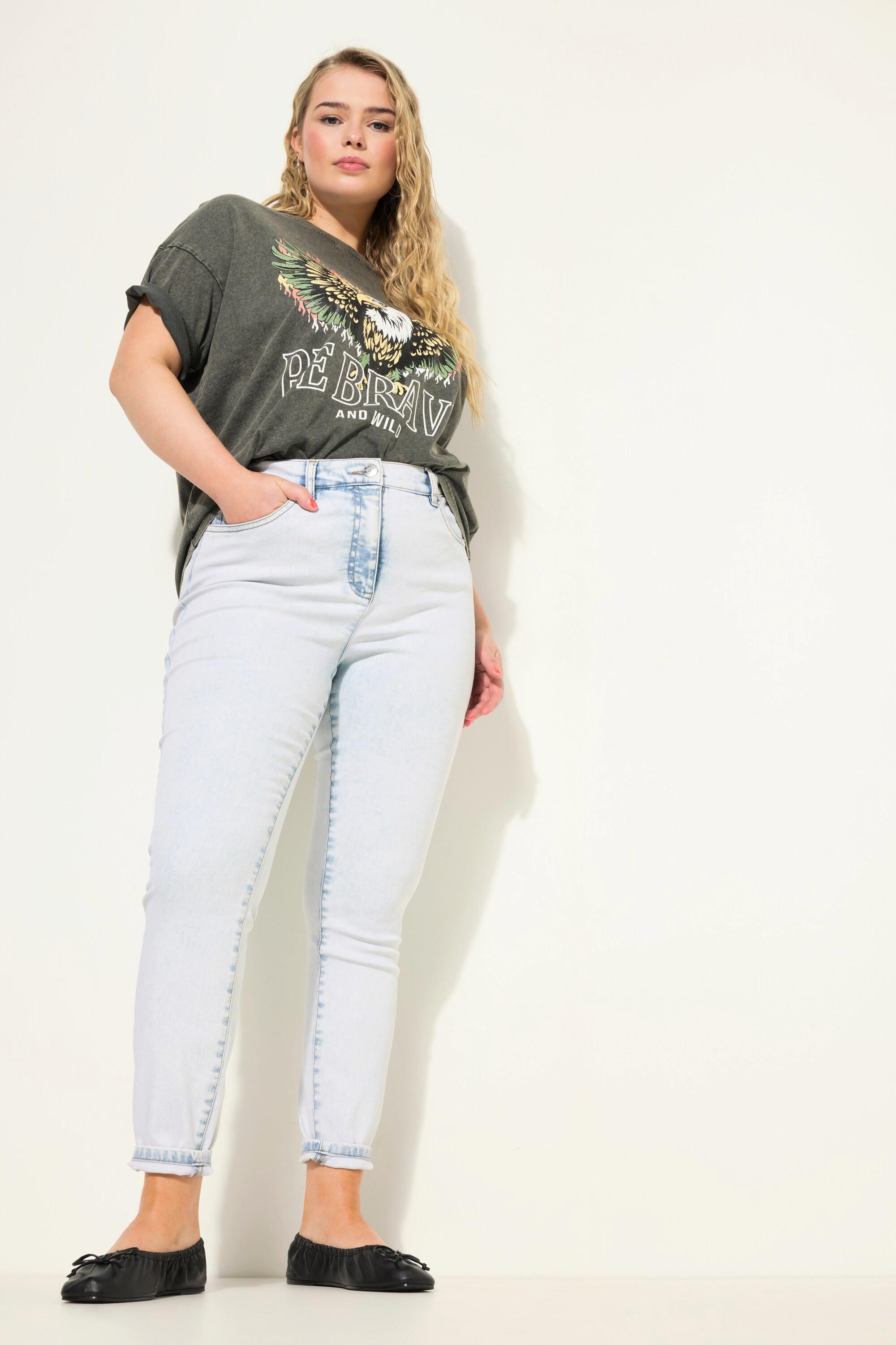 Studio Untold  Skinny jeans in denim con effetto candeggiato e cinque tasche 