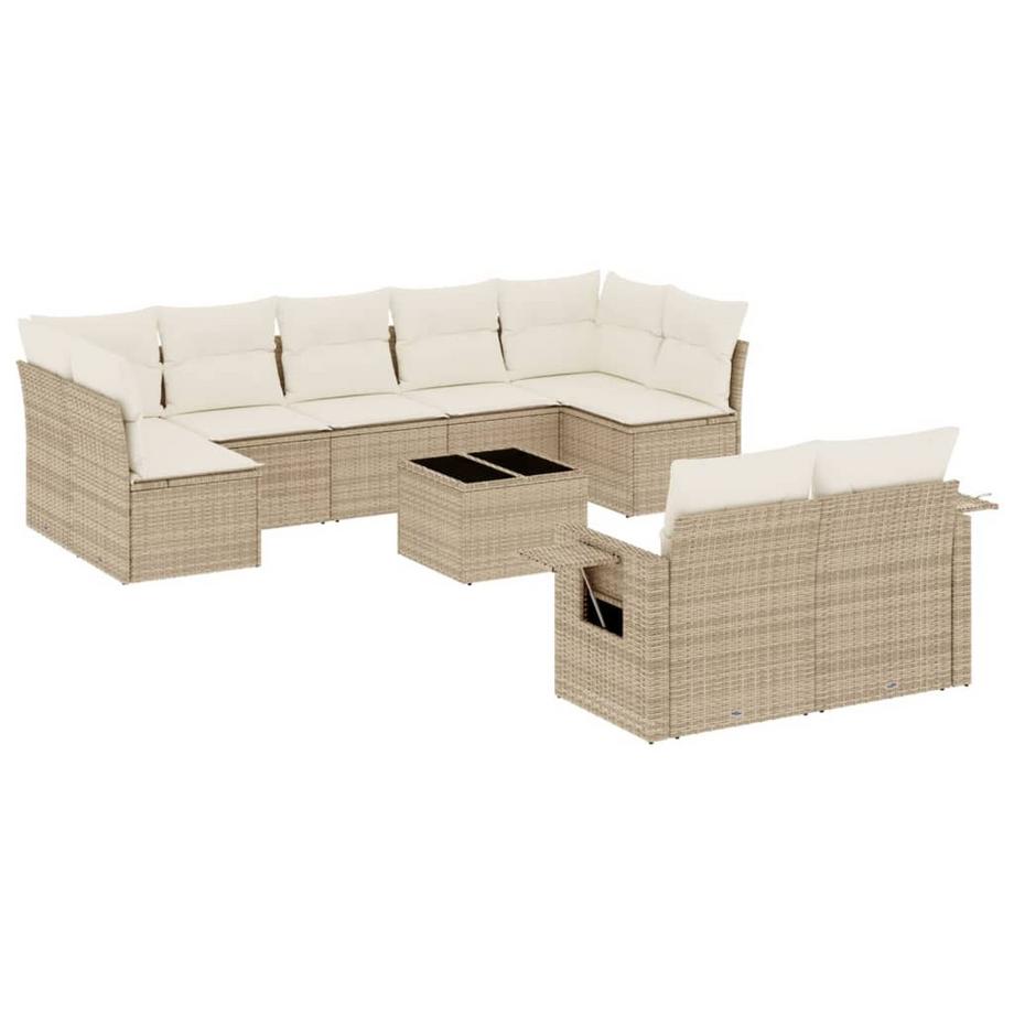set divano da giardino Polirattan