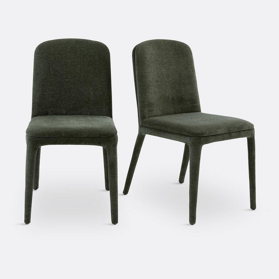 La Redoute Intérieurs Lot de 2 chaises gainées tissu  
