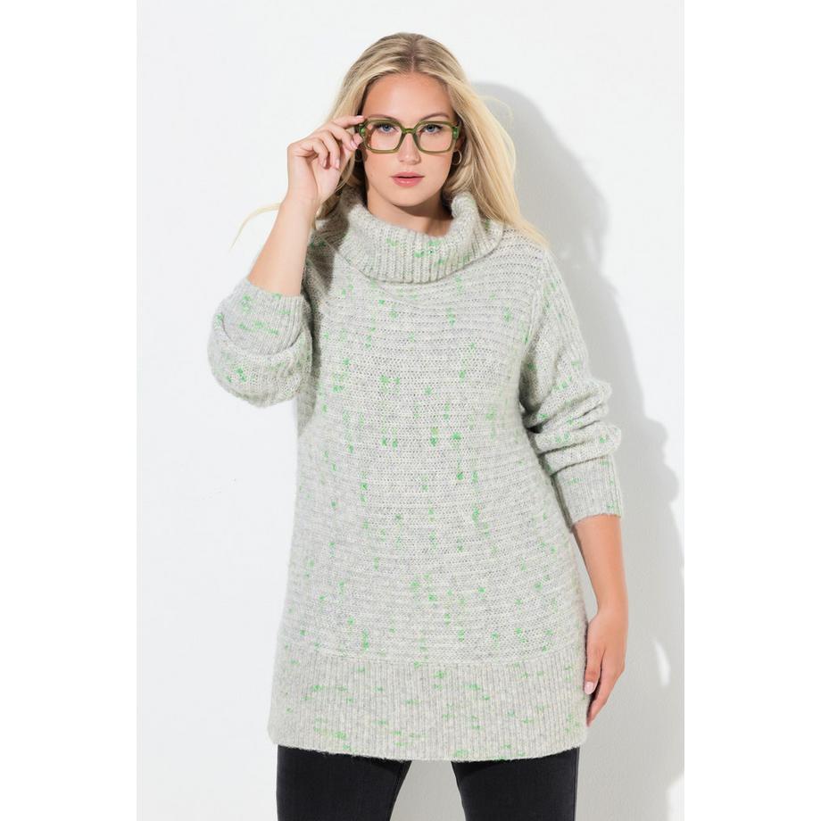 Ulla Popken Pull Col Roulé Manches Longues  