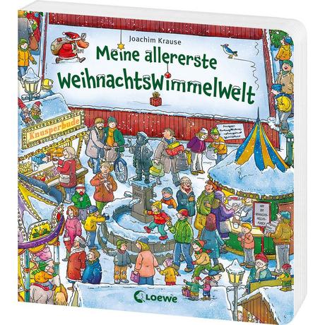 Meine allererste WeihnachtsWimmelWelt Loewe Wimmelbücher (Hrsg.); Loewe Weihnachten (Hrsg.); Krause, Joachim (Illustrationen) Copertina rigida 