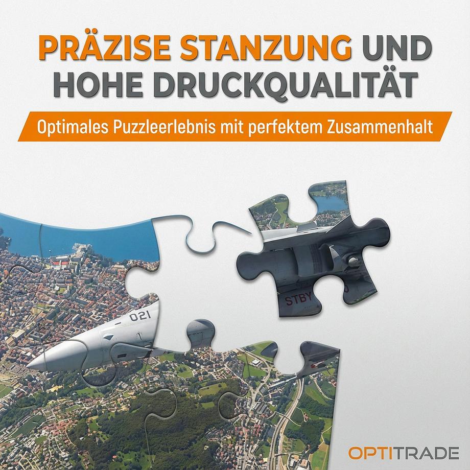 Carta.Media  Puzzle F/A-18C Hornet über Lugano (500Teile) 