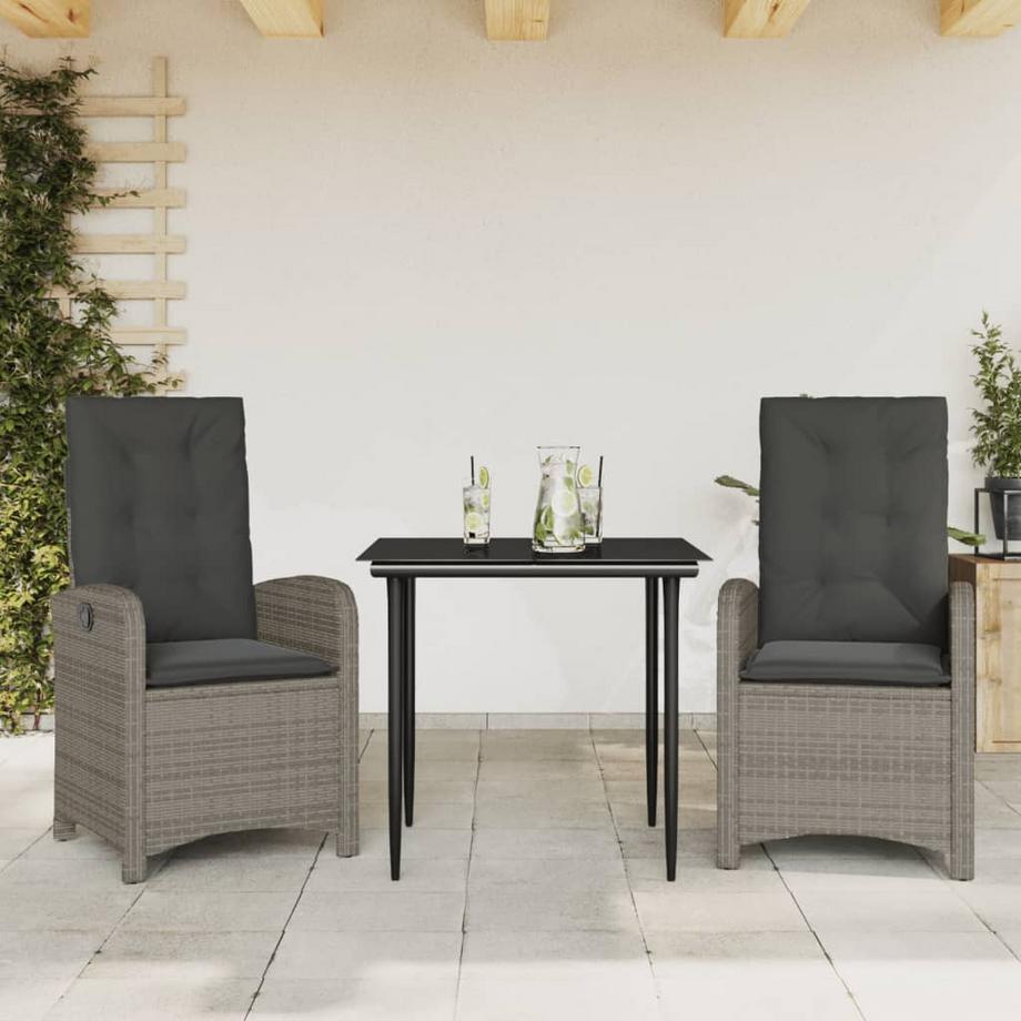 VidaXL set da pranzo da giardino Polirattan  