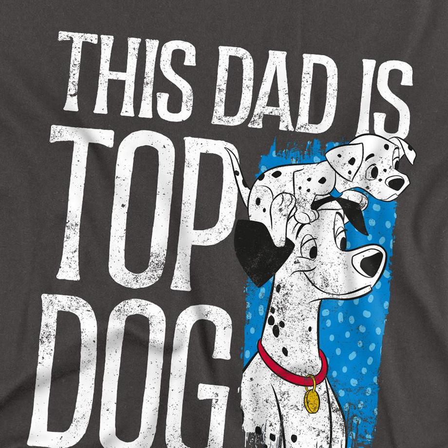 101 Dalmatians This Dad Is Top Dog T-Shirt Manches Longues  