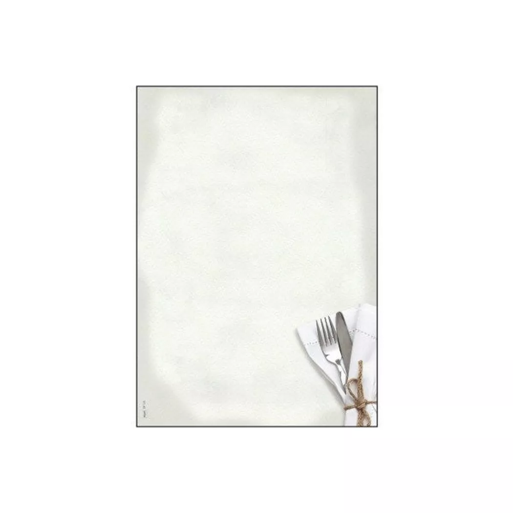 Sigel Designpapier Menü Speisen A4 90g/qm VE=50 Blatt