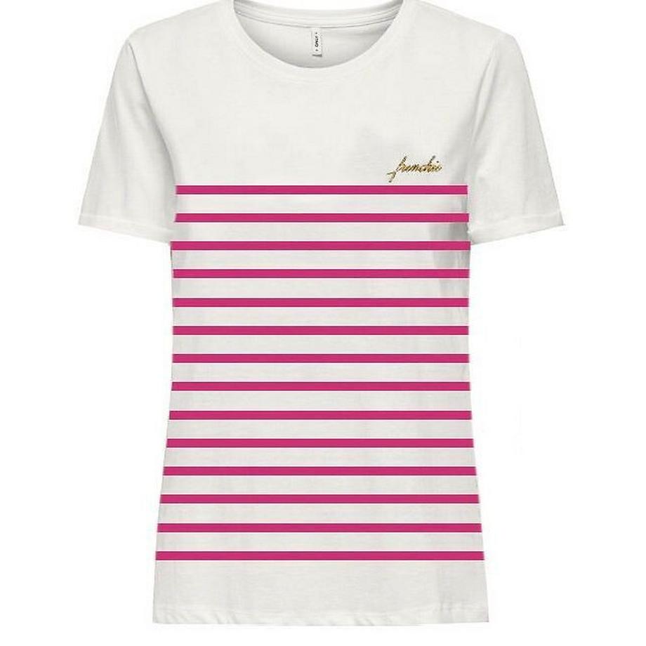 ONLY Kurzarm Streifen T-Shirt  