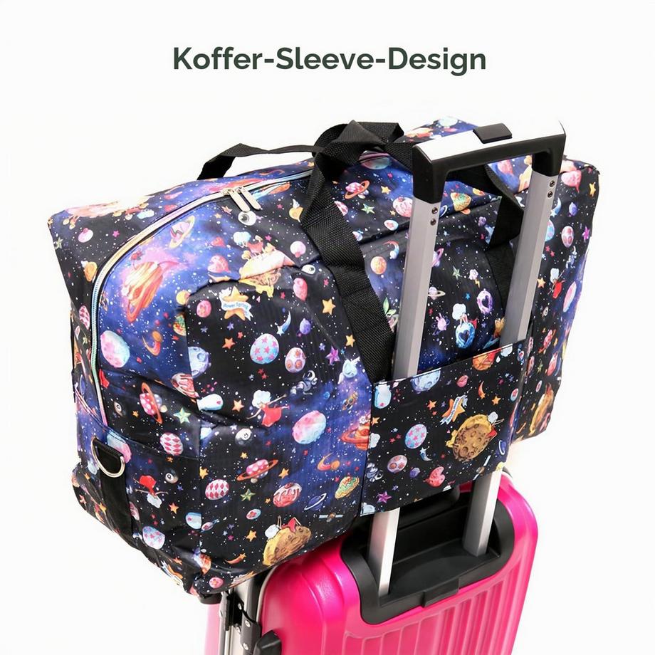 Only-bags.store Faltbare Reisetasche Große Handgepäcktasche mit Schultergurt  