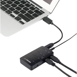 Renkforce  Renkforce USB 3 4 Port Hub mit Netzteil 