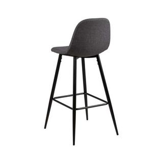 mutoni Tabouret de bar Lena gris-noir  