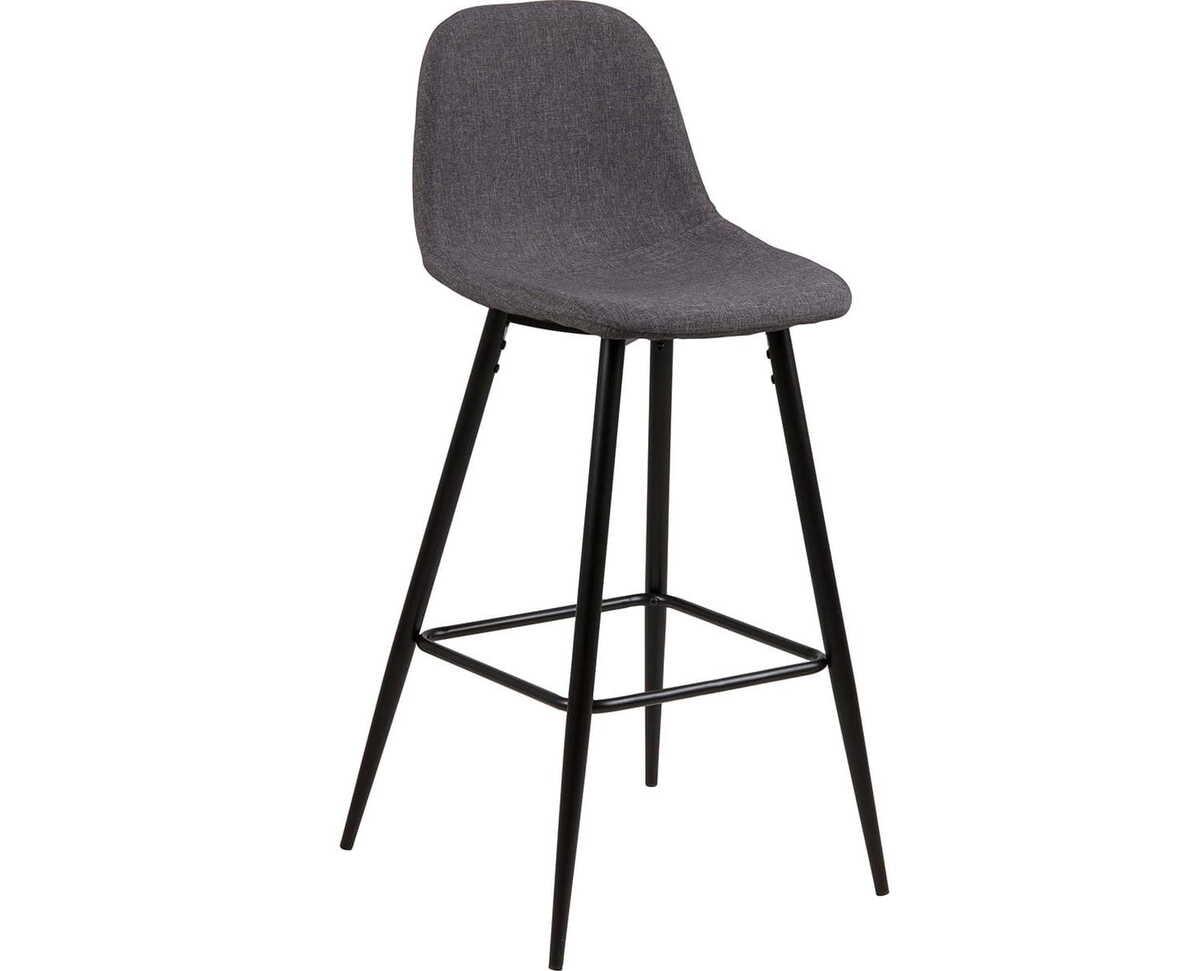 mutoni Tabouret de bar Lena gris-noir  