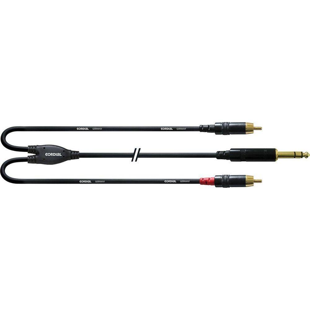 Cordial  Cordial CFY 1.5 VCC cavo audio 1,5 m 2 x RCA 6.35mm Nero 