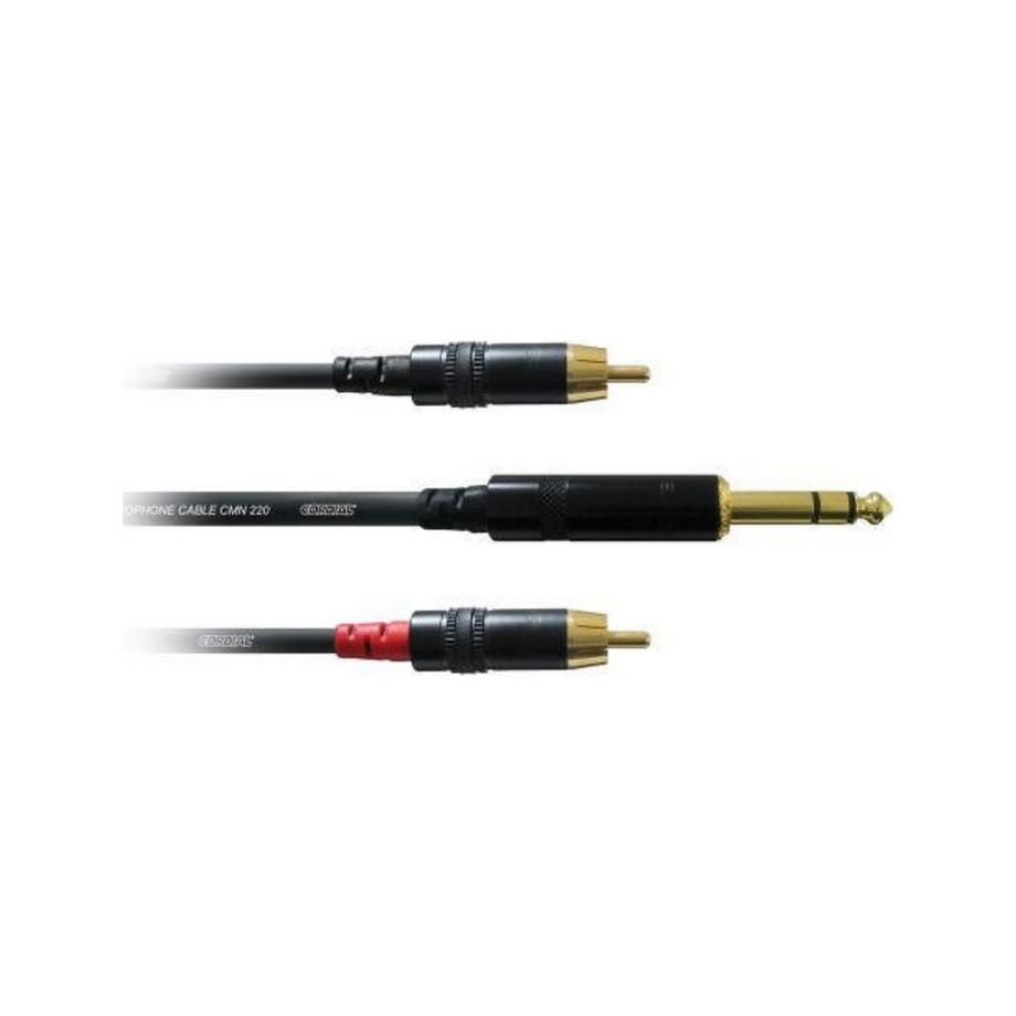 Audio-Kabel CFY 1.5 VCC 6,3 mm Klinke - Cinch 1.5 m