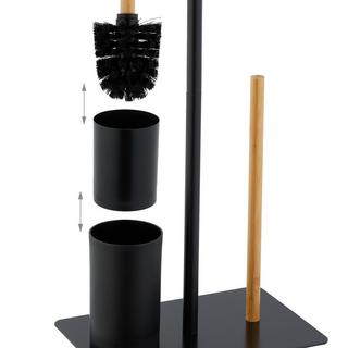 Northix WC-Stuhl mit Ablage aus Bambus und Eisen  