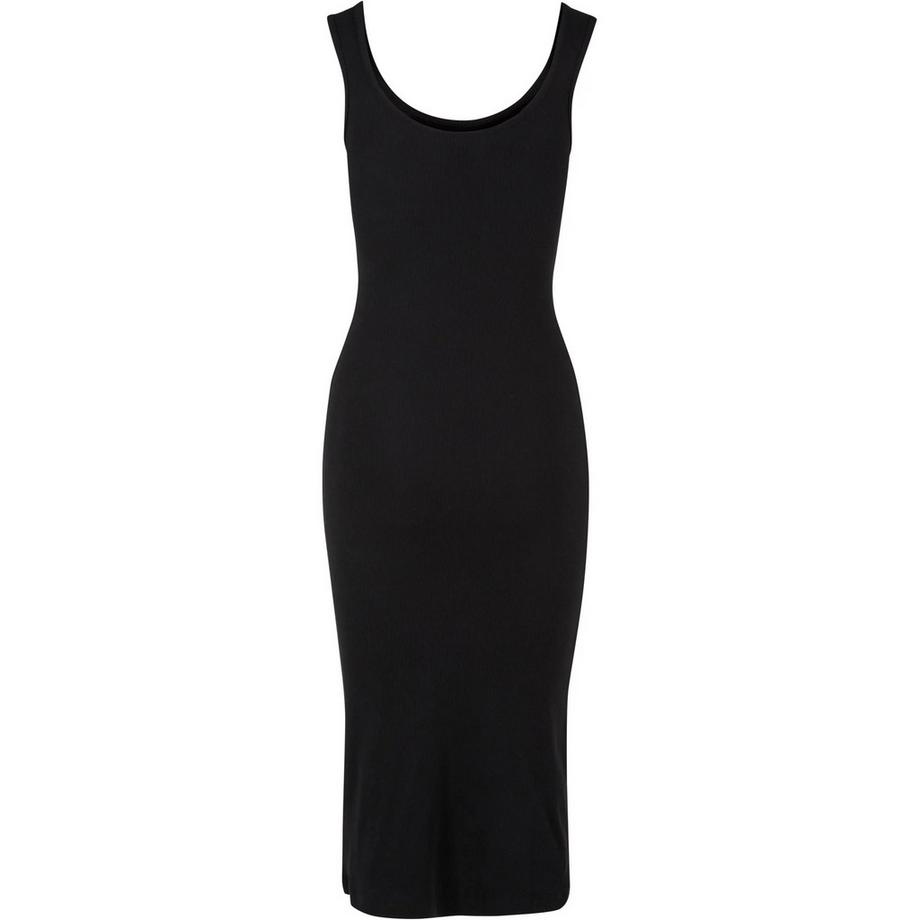URBAN CLASSICS Robe mi-longue côtelée sans manches  