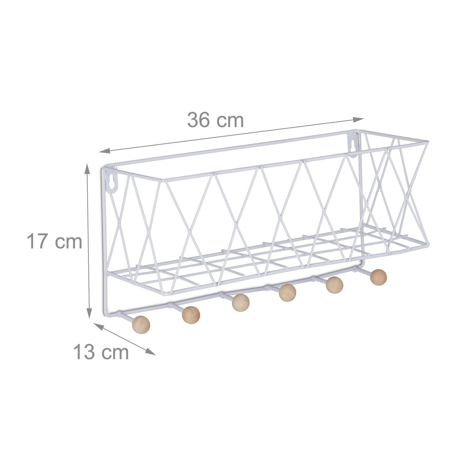 B2X Wandregal mit Hakenleiste  