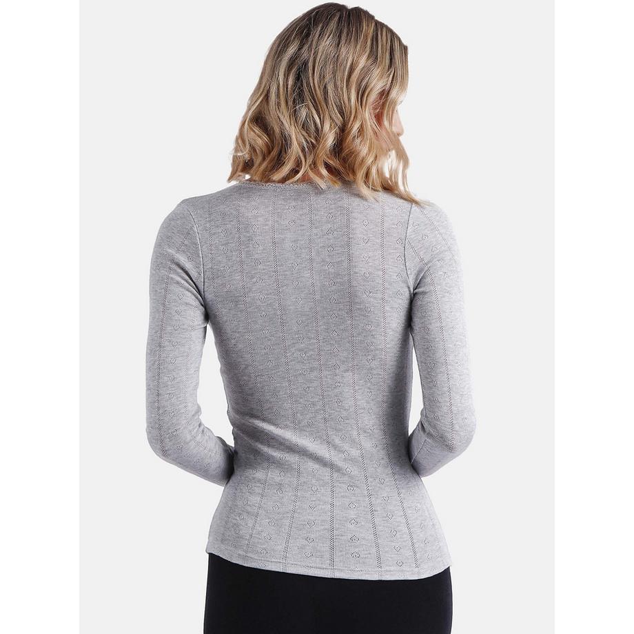 Admas Top Maniche Lunghe Desagujado  