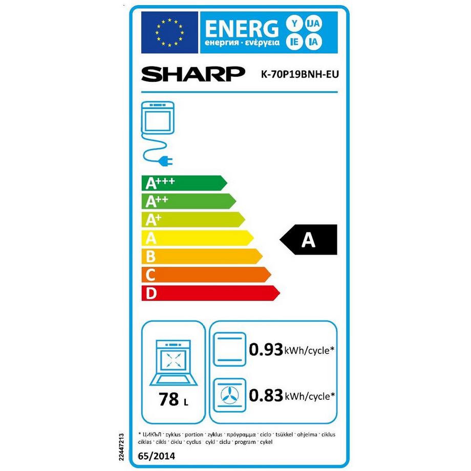 SHARP Backofen Einbau K-70P19BNH-EU  