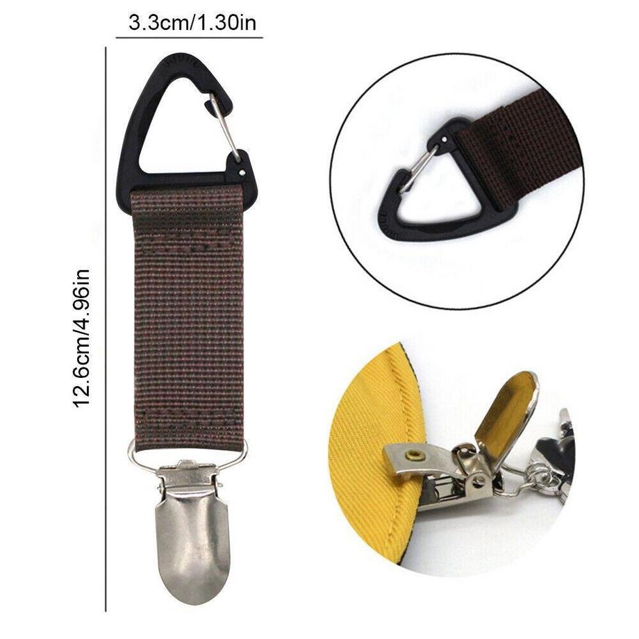 eStore  Pince à chapeau pour sac - marron 