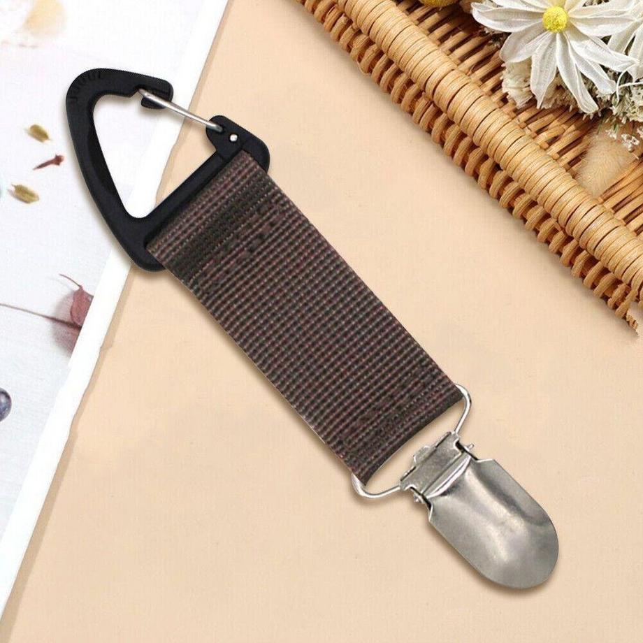 eStore  Pince à chapeau pour sac - marron 