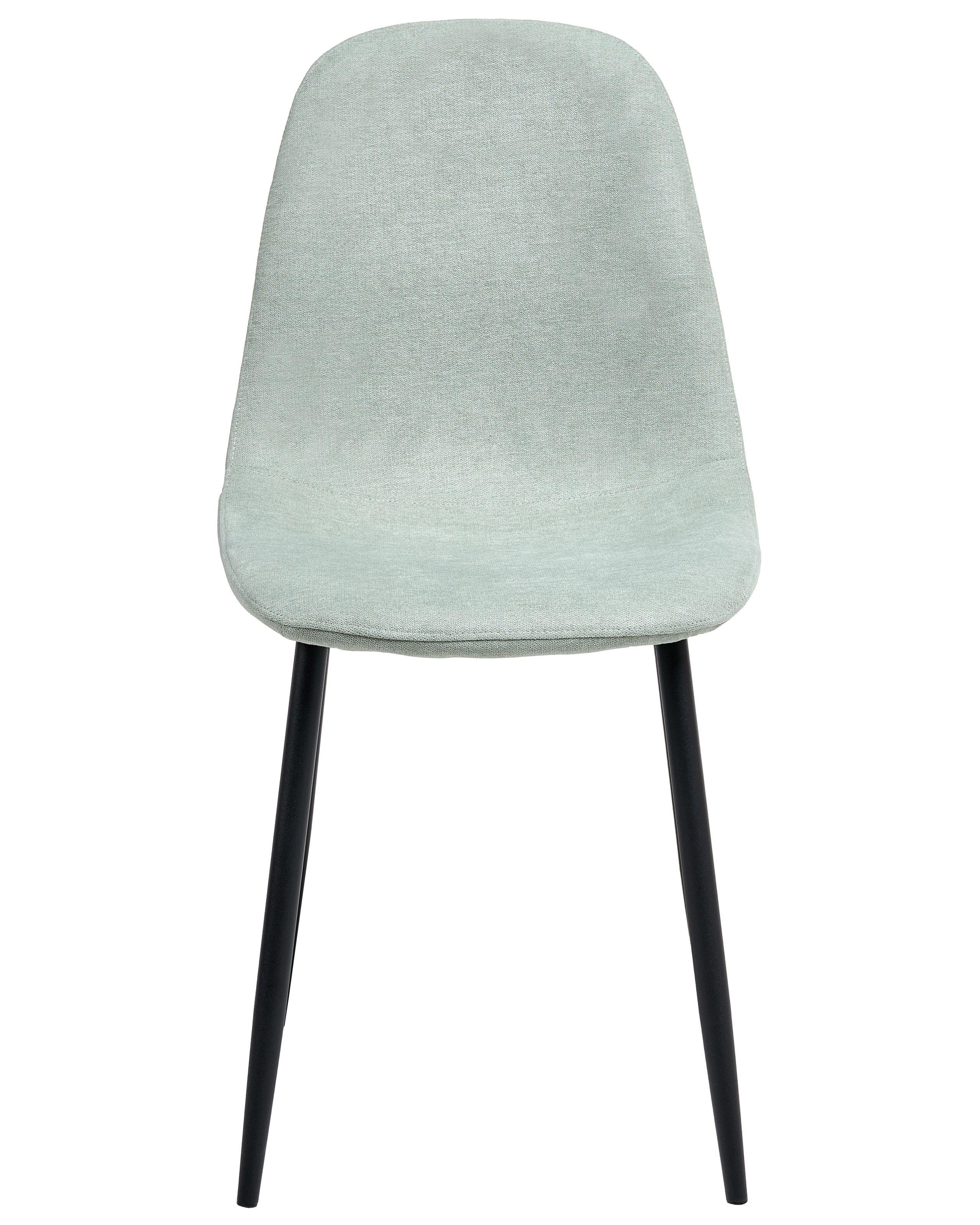 Beliani Set di 4 sedie da pranzo en Tessuto Moderno CRANDALL  