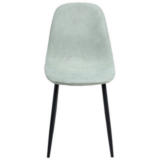 Beliani Set di 4 sedie da pranzo en Tessuto Moderno CRANDALL  