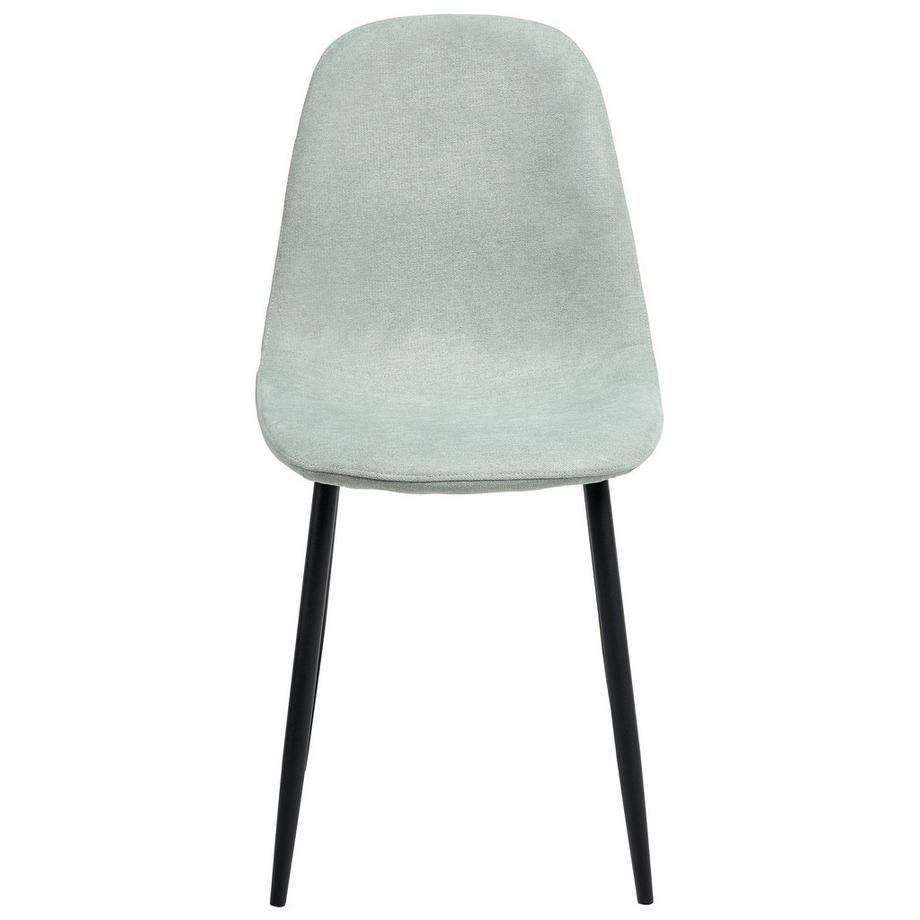 Beliani Lot de 4 chaises de salle à manger en Tissu Moderne CRANDALL  