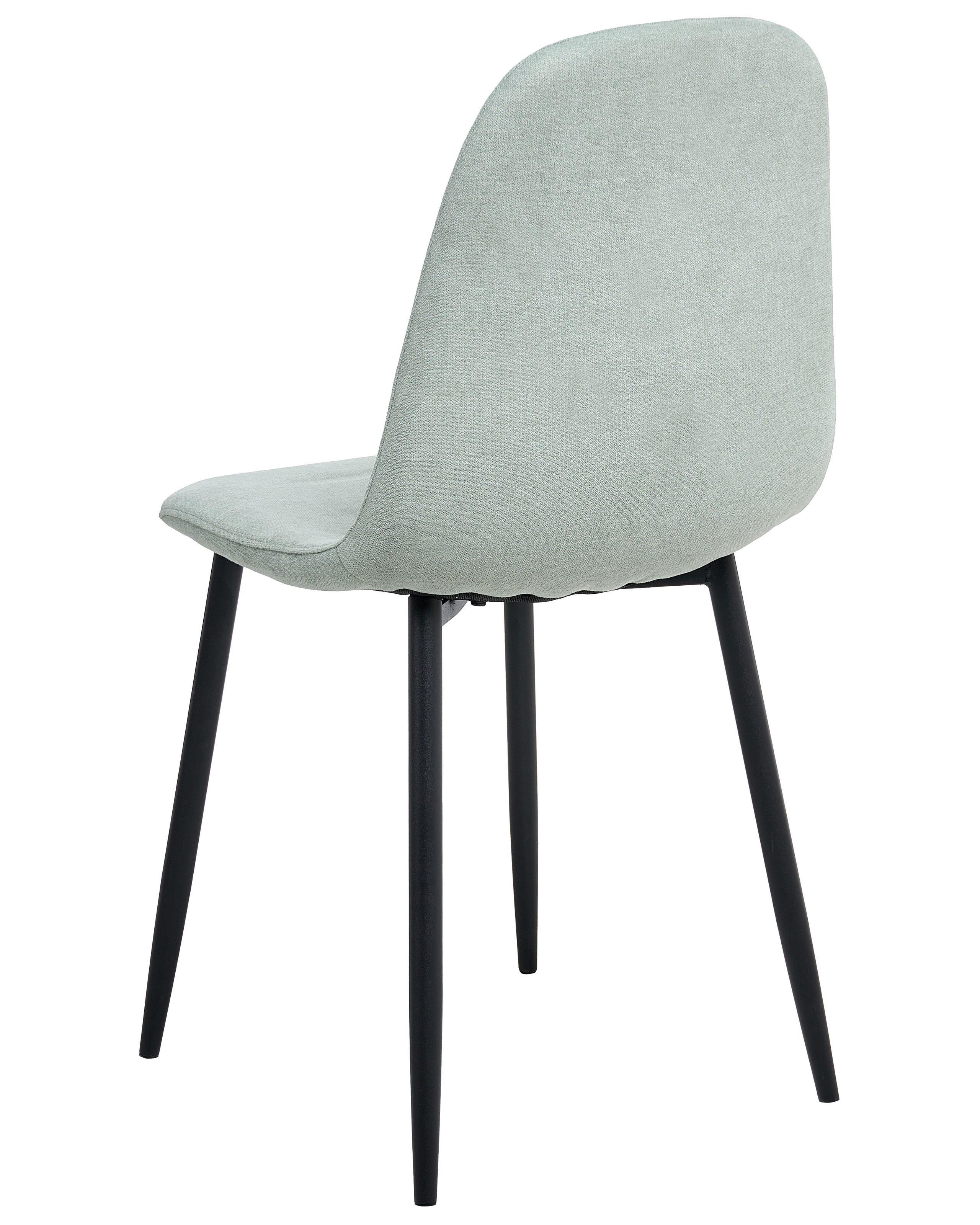 Beliani Set di 4 sedie da pranzo en Tessuto Moderno CRANDALL  