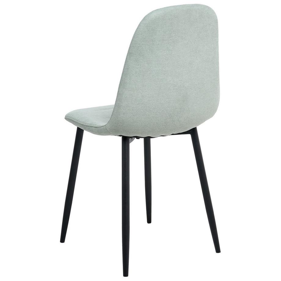 Beliani Lot de 4 chaises de salle à manger en Tissu Moderne CRANDALL  