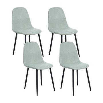 Esszimmerstuhl 4er Set aus Stoff Modern CRANDALL