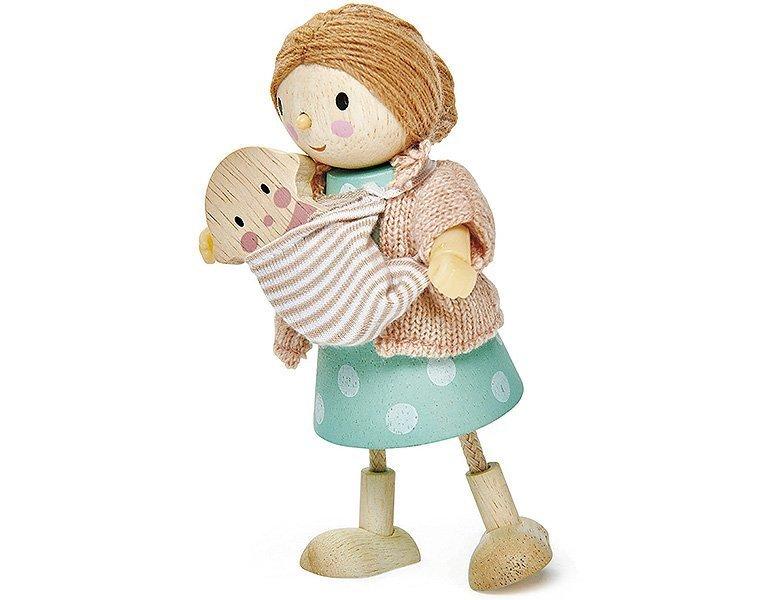 Tender Leaf Toys  Puppenhaus Mrs Goodwood & Baby 
