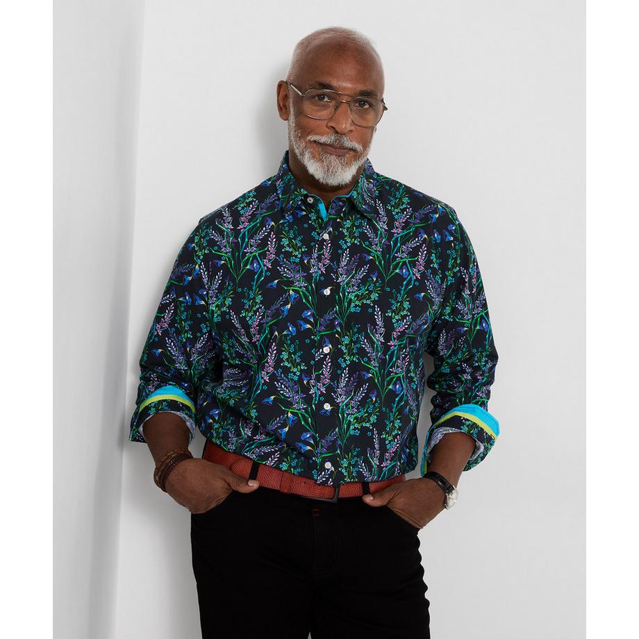 Chemise à imprimé fleurs sauvages