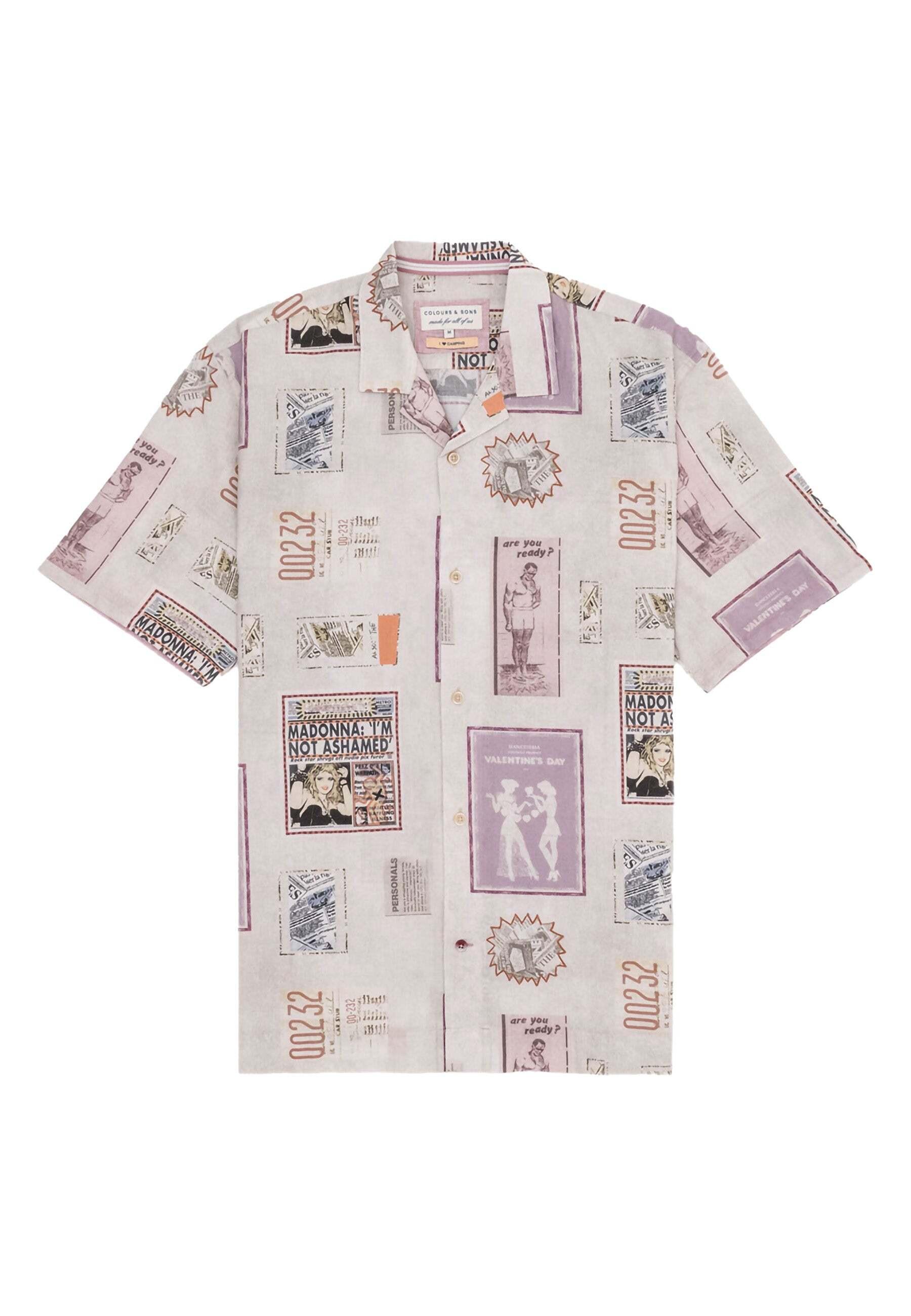 Colours & Sons  Chemise Shirt Poster Print 